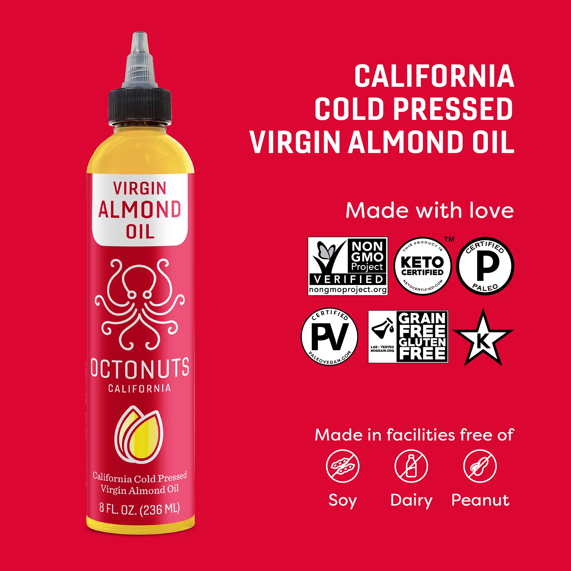 California Cold Pressed Virgin Almond Oil