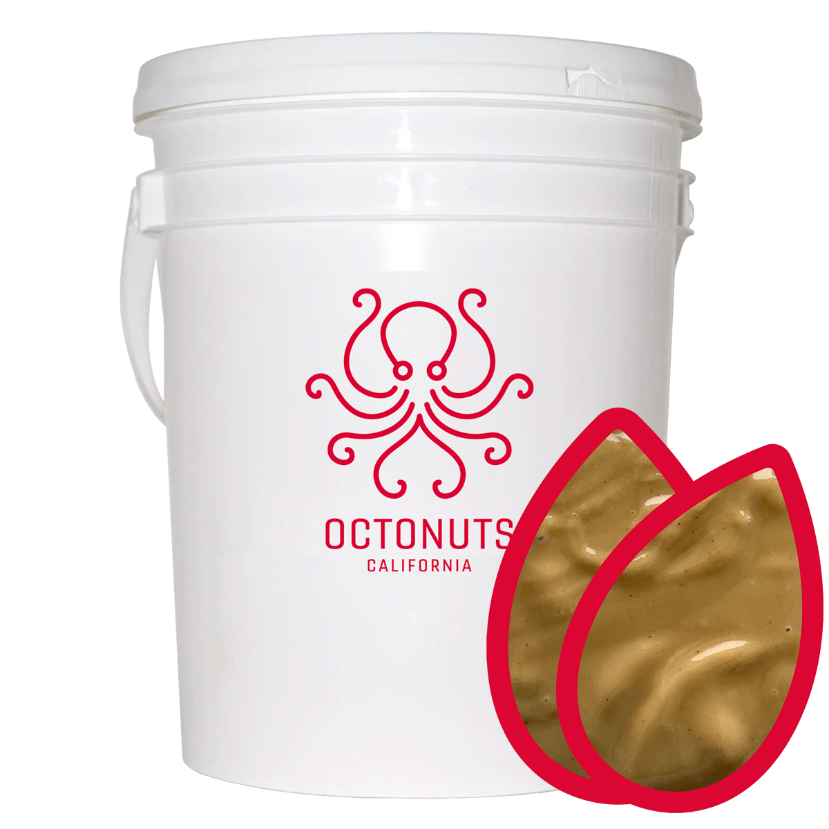 Octonuts Blanched Dry Roasted California Almond Butter Bulk Pail 40