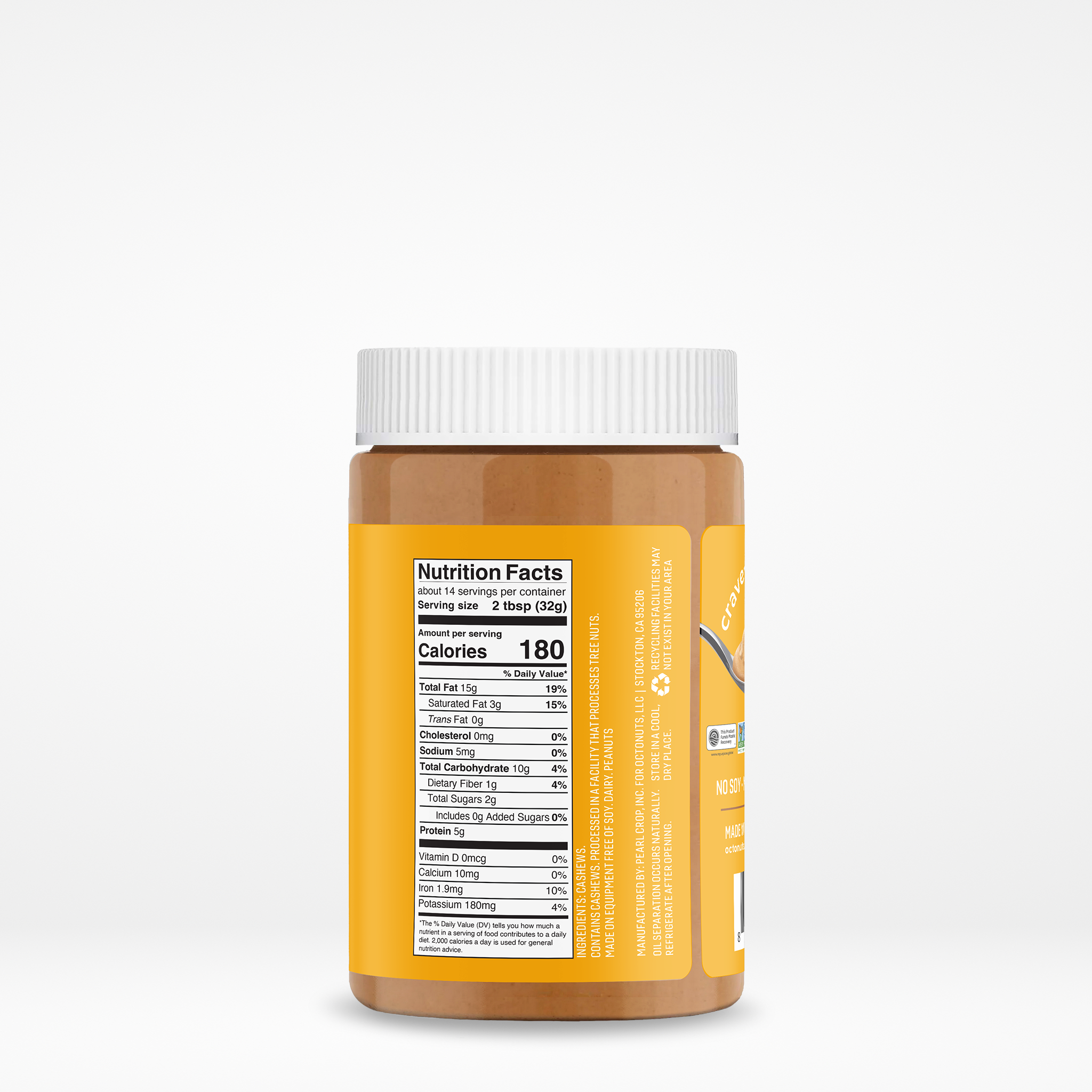 Pure Crunchy Cashew Butter