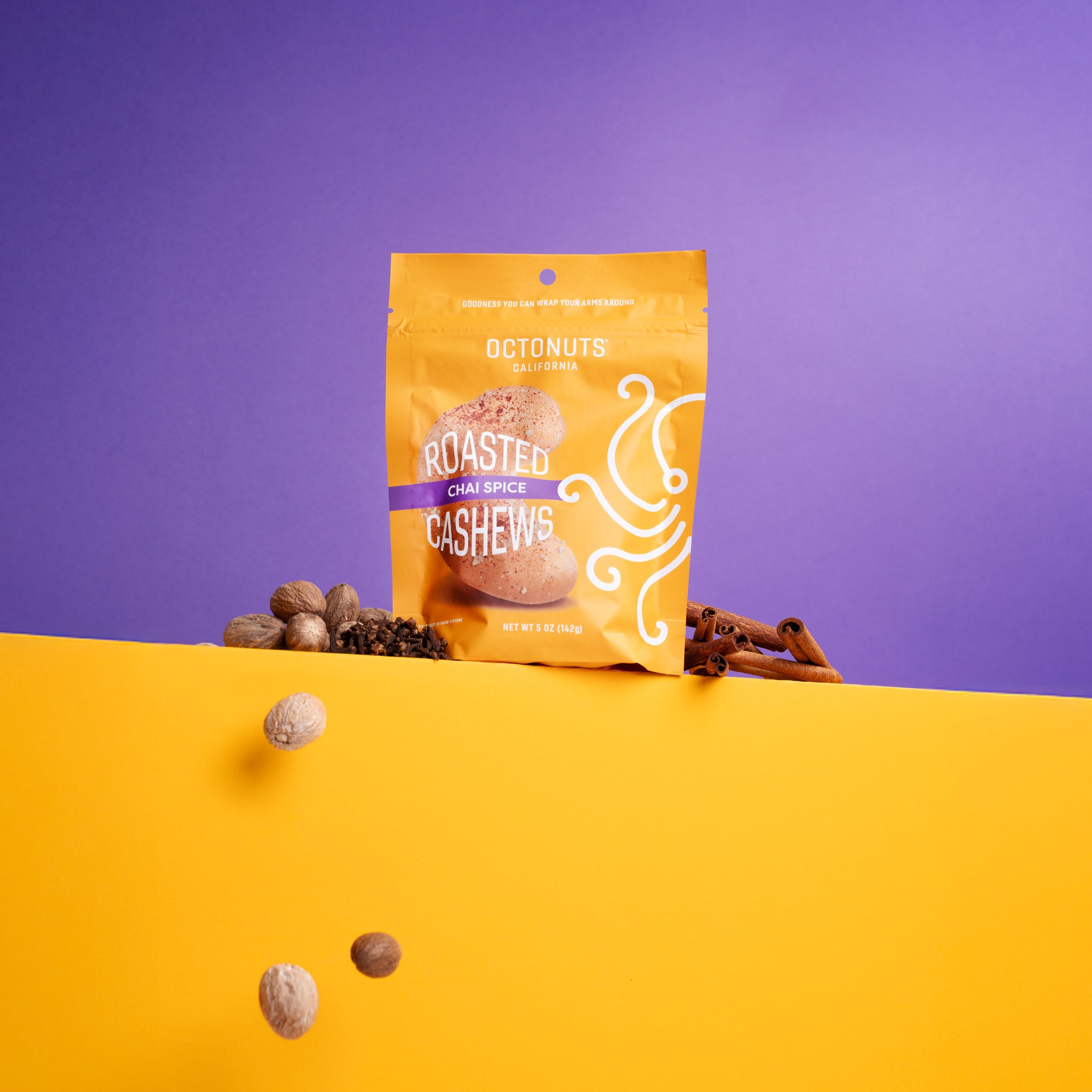Chai Spice Roasted Cashews (5oz)