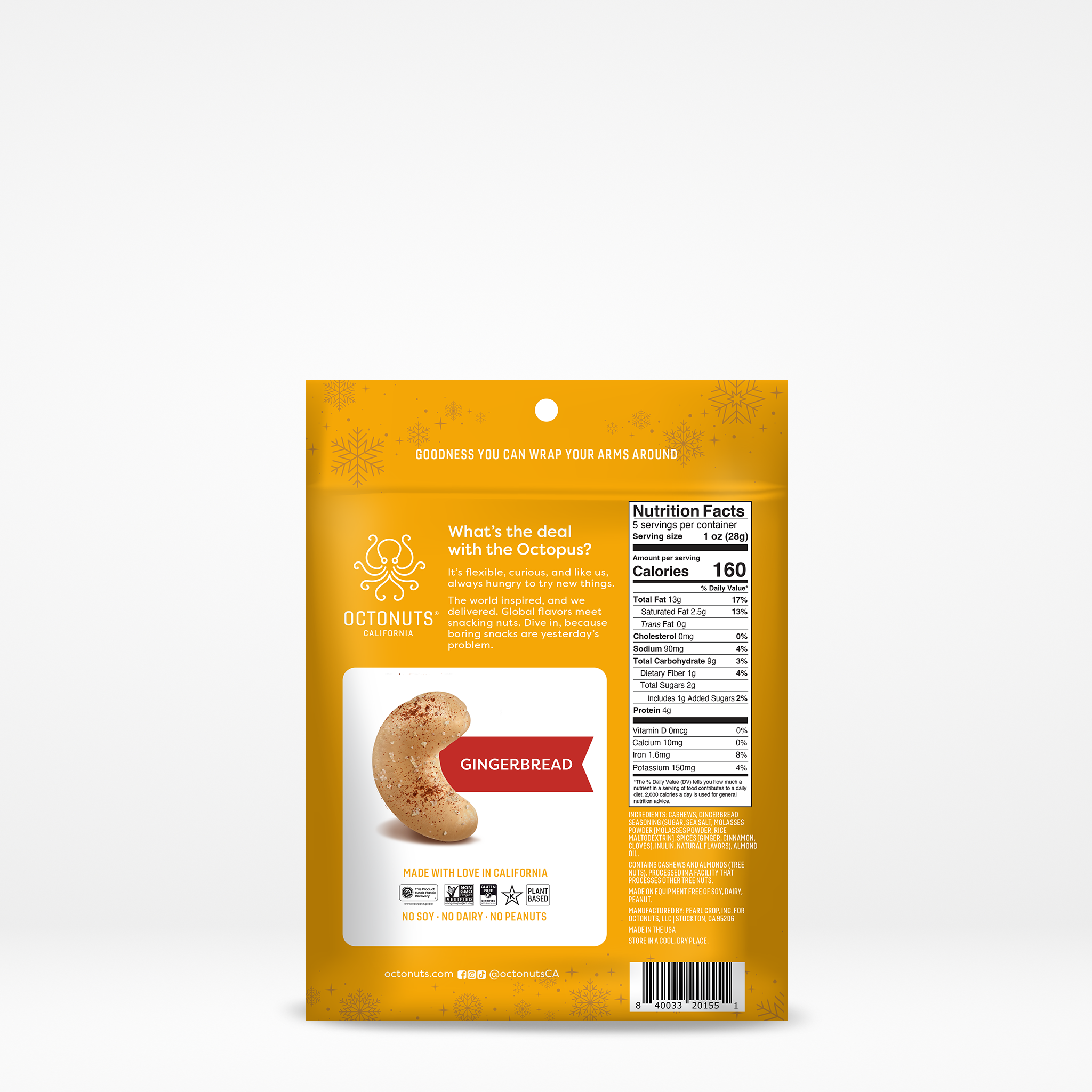 Gingerbread Roasted Cashews