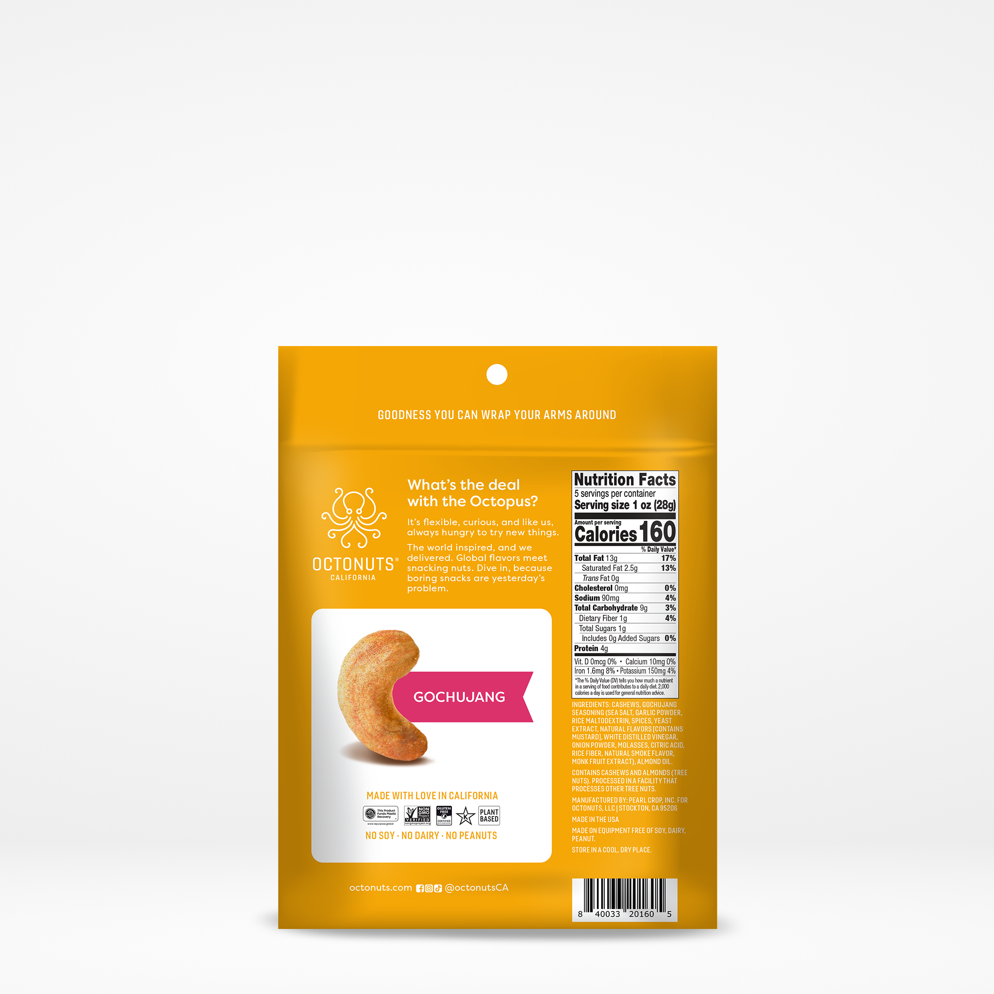 Gochujang Roasted Cashews (5oz)
