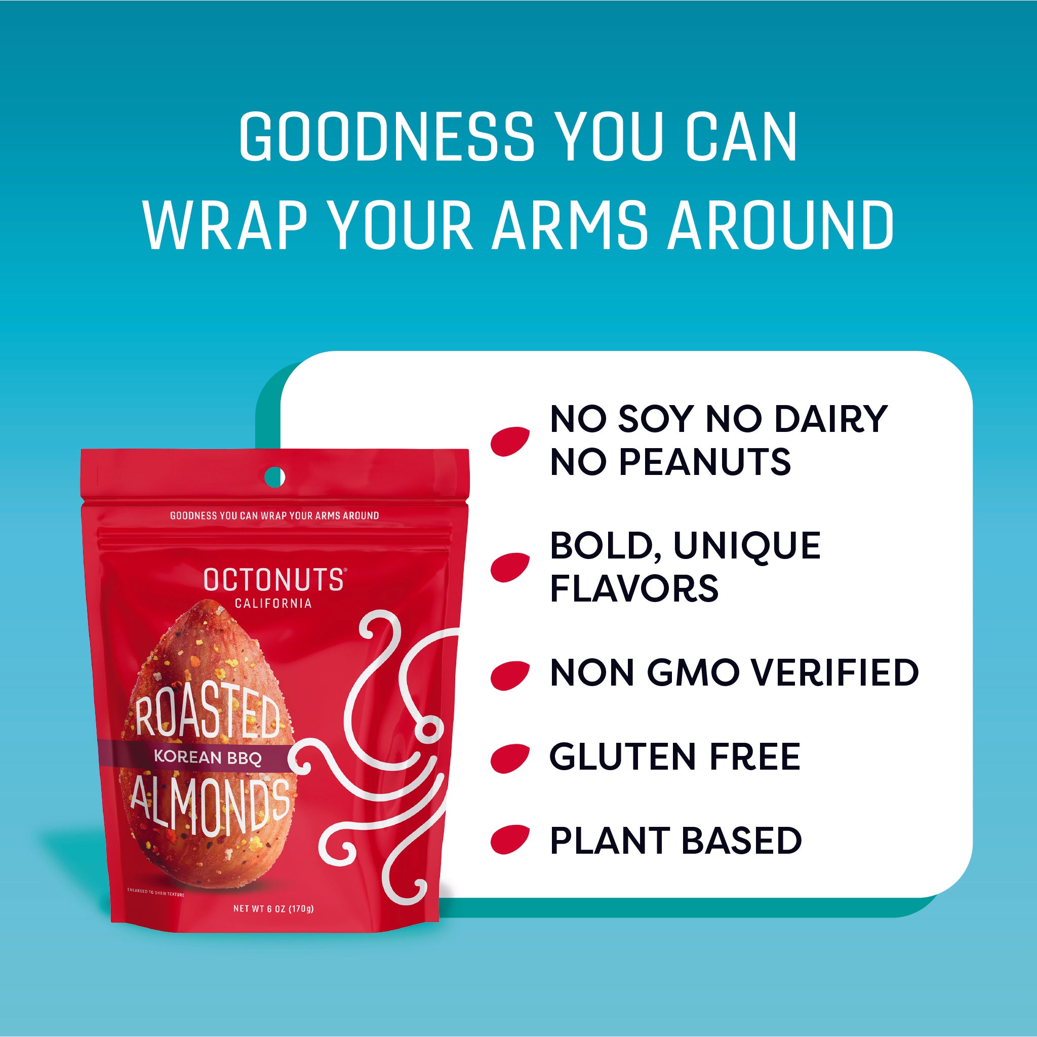 Korean BBQ Roasted Almonds (6oz)