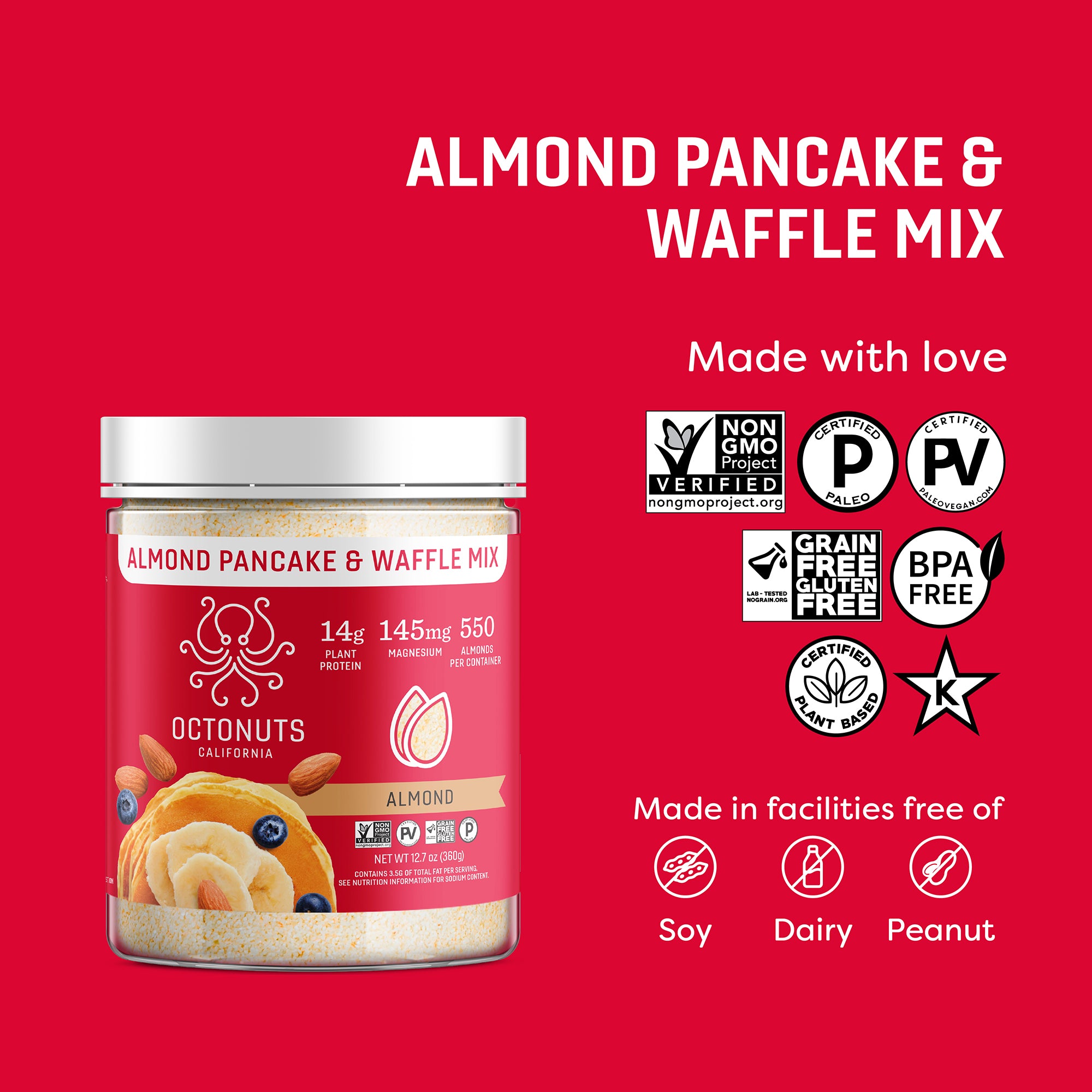 Almond Protein Pancake & Waffle Mix