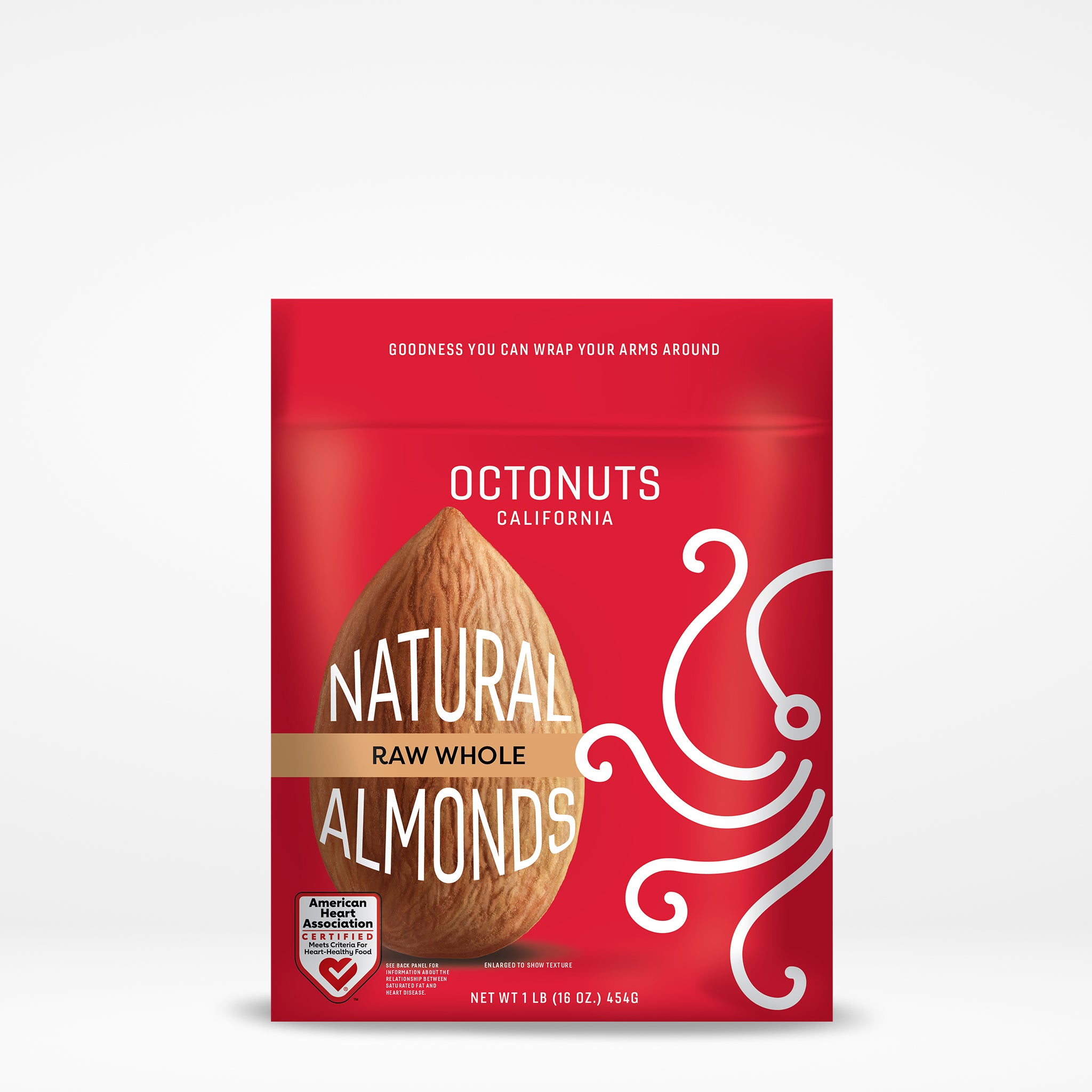 Raw Whole Almonds (16oz) Octo-Pack