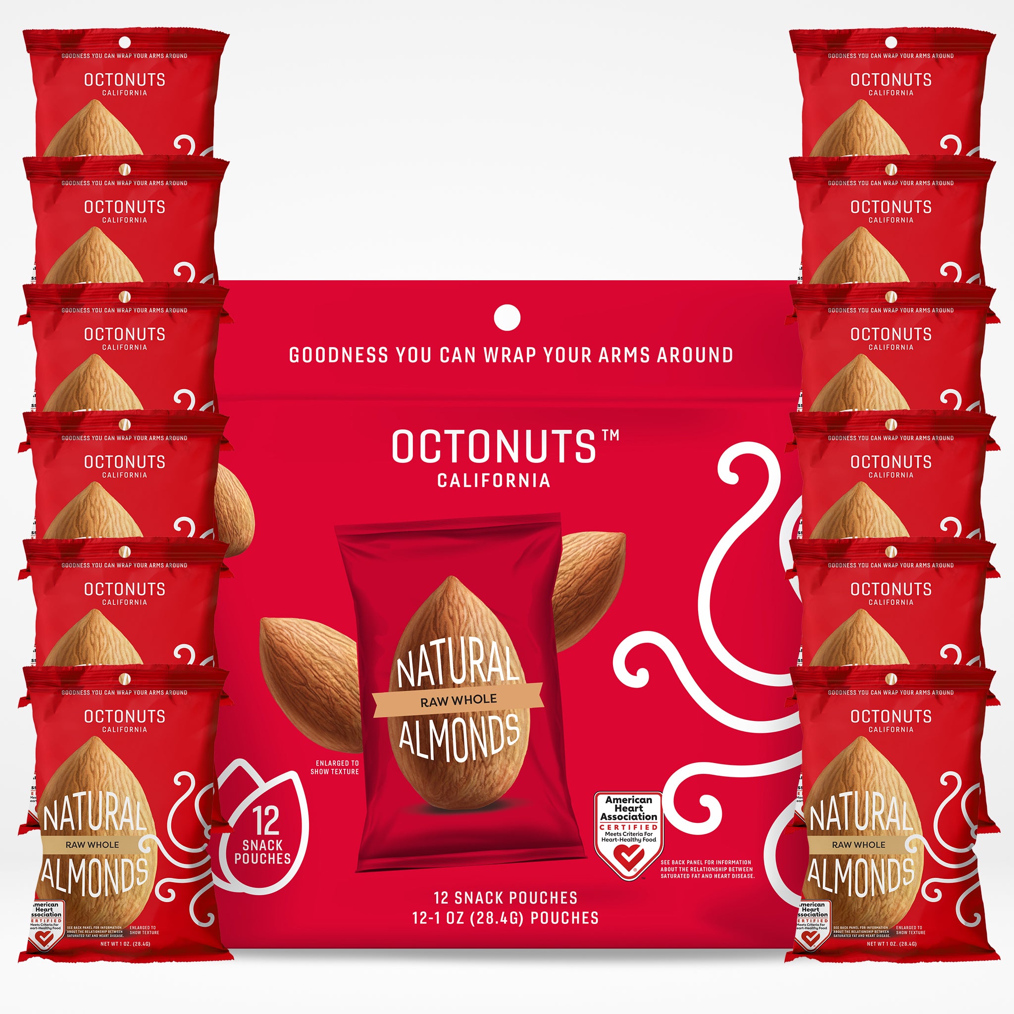 Raw Whole Almonds Multipack Octo-Pack (7 count)