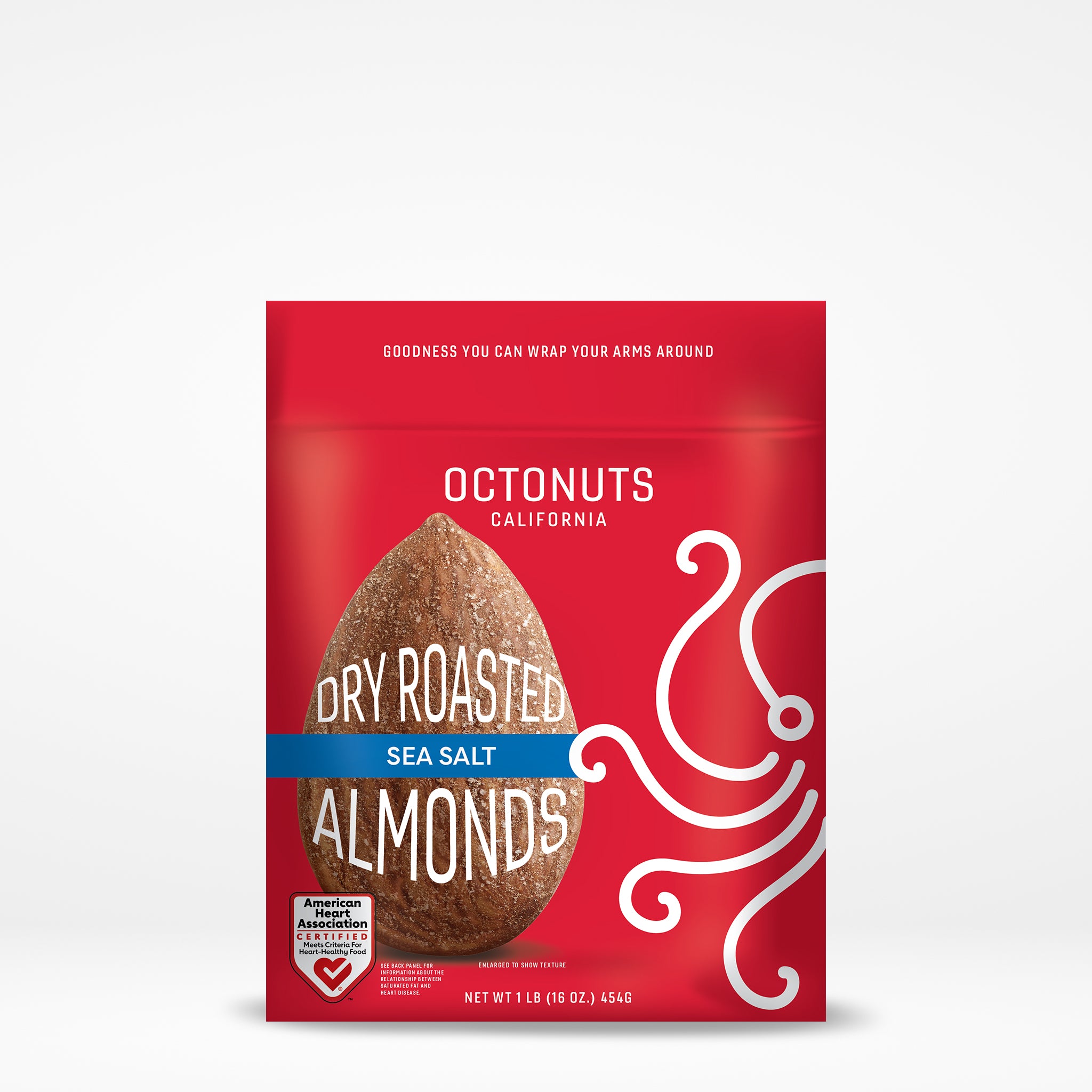 Dry Roasted Sea Salted Almonds (16oz) Octo-Pack